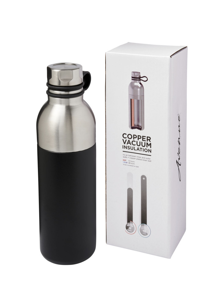 Bouteille de sport publicitaire cuivre poignée silicone Koln 590ml
