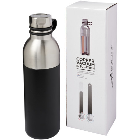 Bouteille de sport publicitaire cuivre poignée silicone Koln 590ml