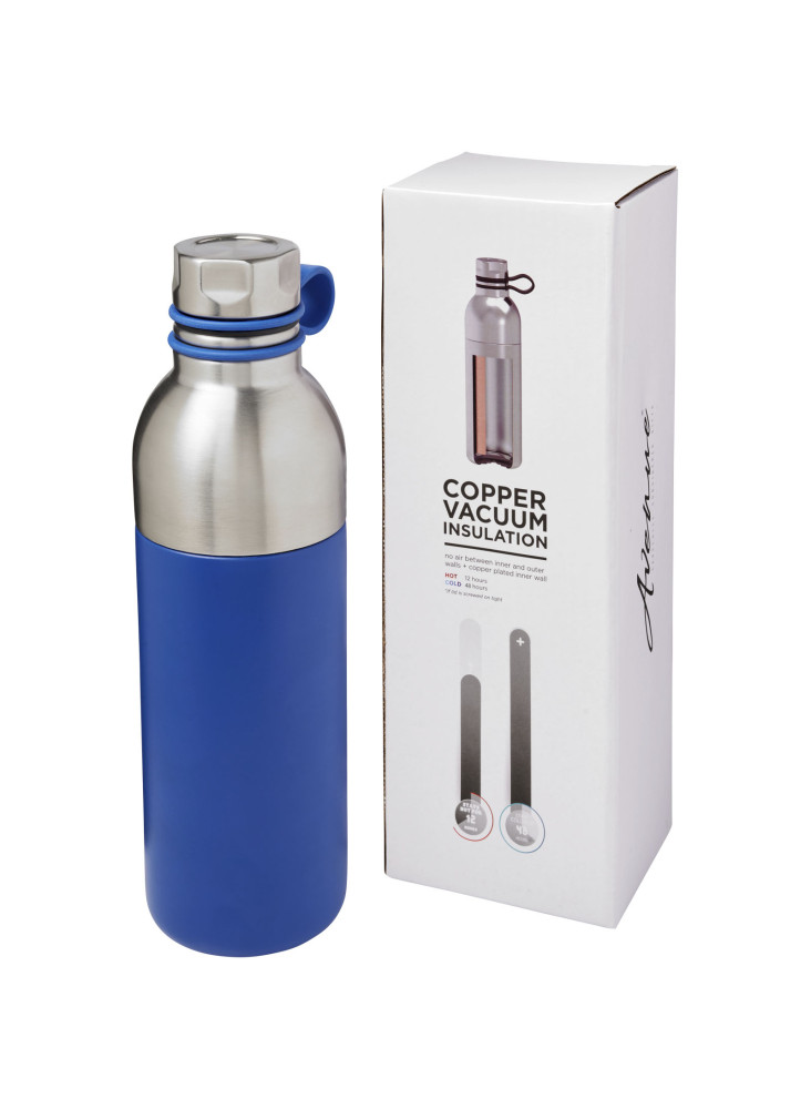 Bouteille de sport publicitaire cuivre poignée silicone Koln 590ml