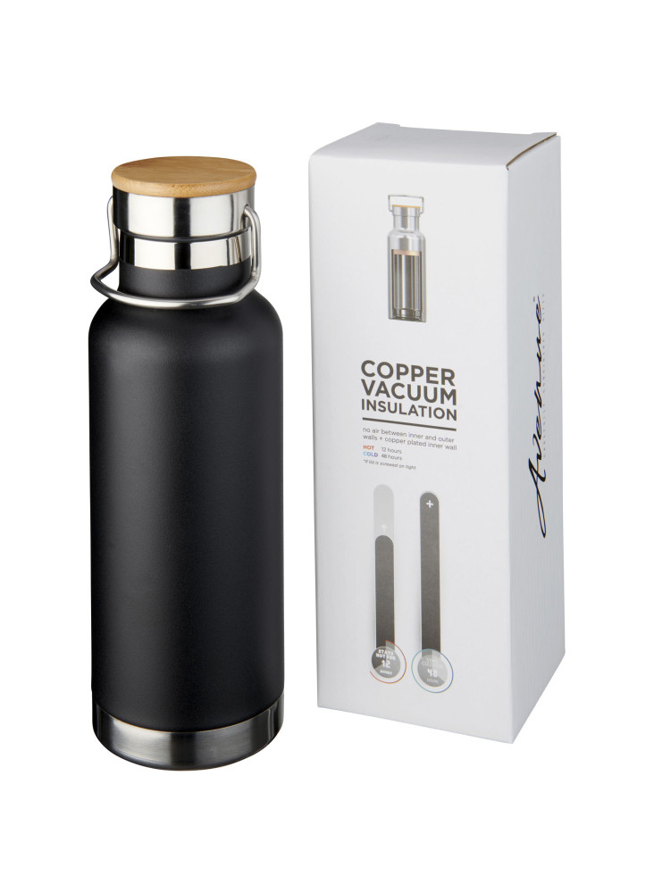 Bouteille de sport publicitaire cuivre bois Thor 480ml