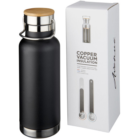 Bouteille de sport publicitaire cuivre bois Thor 480ml