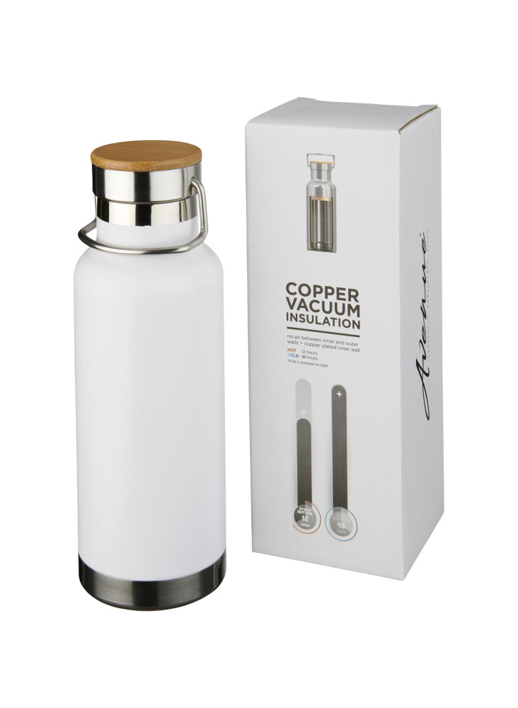 Bouteille de sport publicitaire cuivre bois Thor 480ml