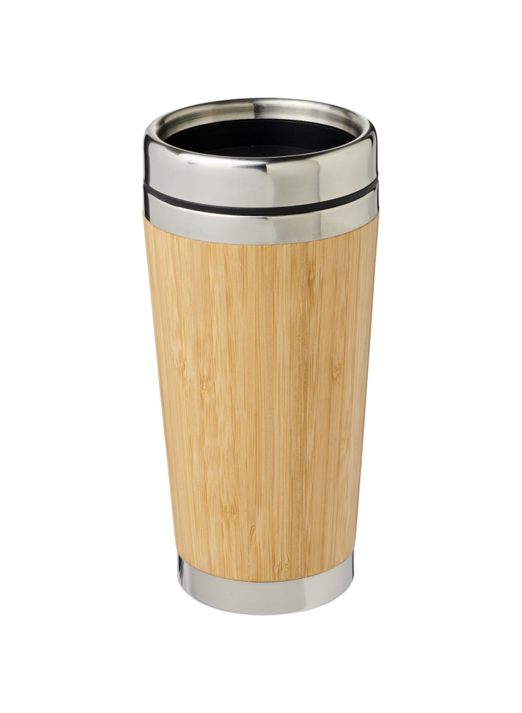 Gobelet publicitaire isotherme en bambou Bambus 450 ml
