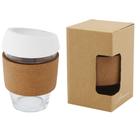 Gobelet publicitaire verre borosilicate liège Lidan 360ml