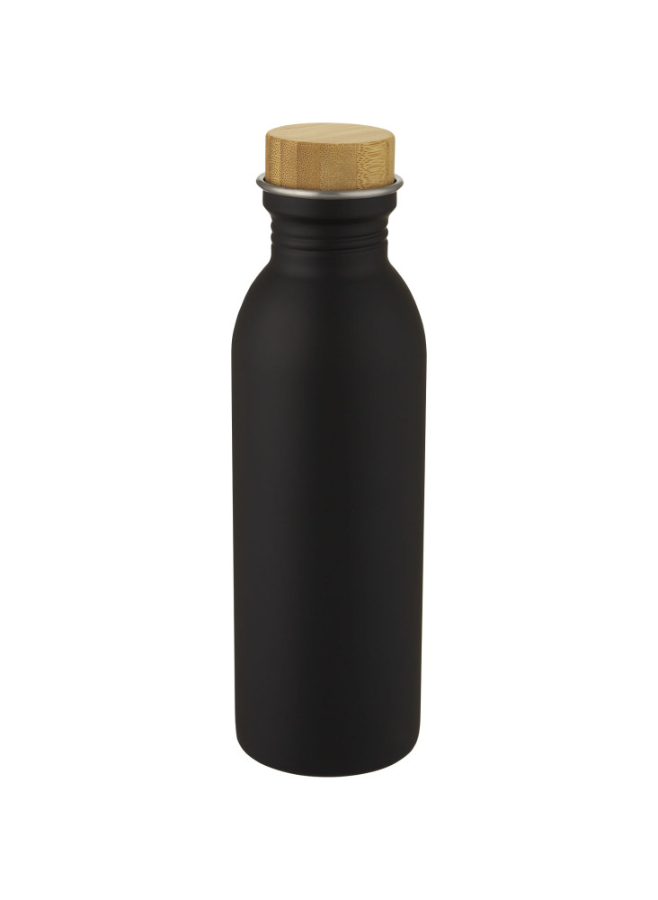 Bouteille de sport publicitaire inox bambou Kalix 650ml