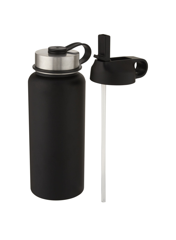 Bouteille de sport publicitaire 2 couvercles cuivre Supra 1L