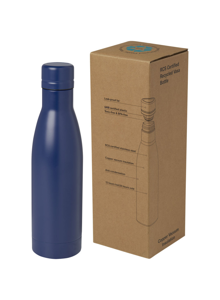 Bouteille isotherme publicitaire recyclée cuivre Vasa 500ml