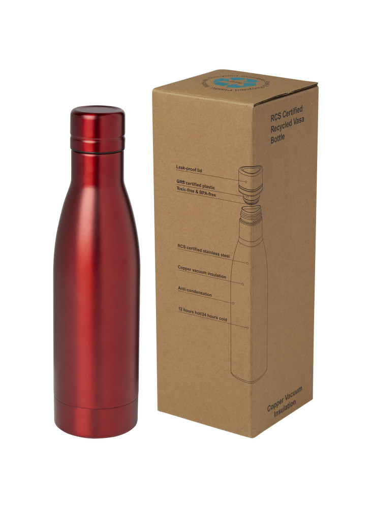 Bouteille isotherme publicitaire recyclée cuivre Vasa 500ml