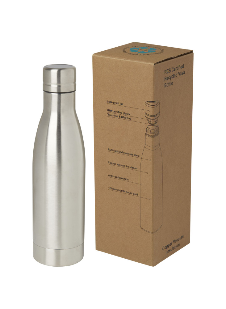 Bouteille isotherme publicitaire recyclée cuivre Vasa 500ml
