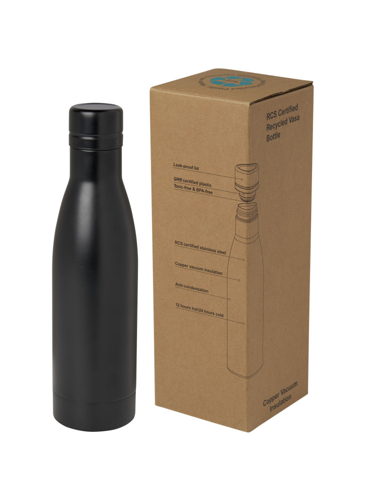 Bouteille isotherme publicitaire recyclée cuivre Vasa 500ml