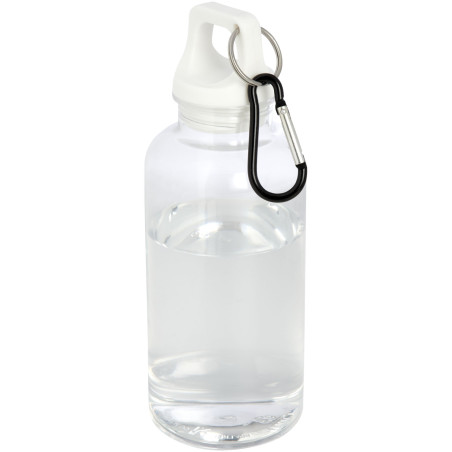 Bouteille d'eau publicitaire recyclée mousqueton Oregon 400ml