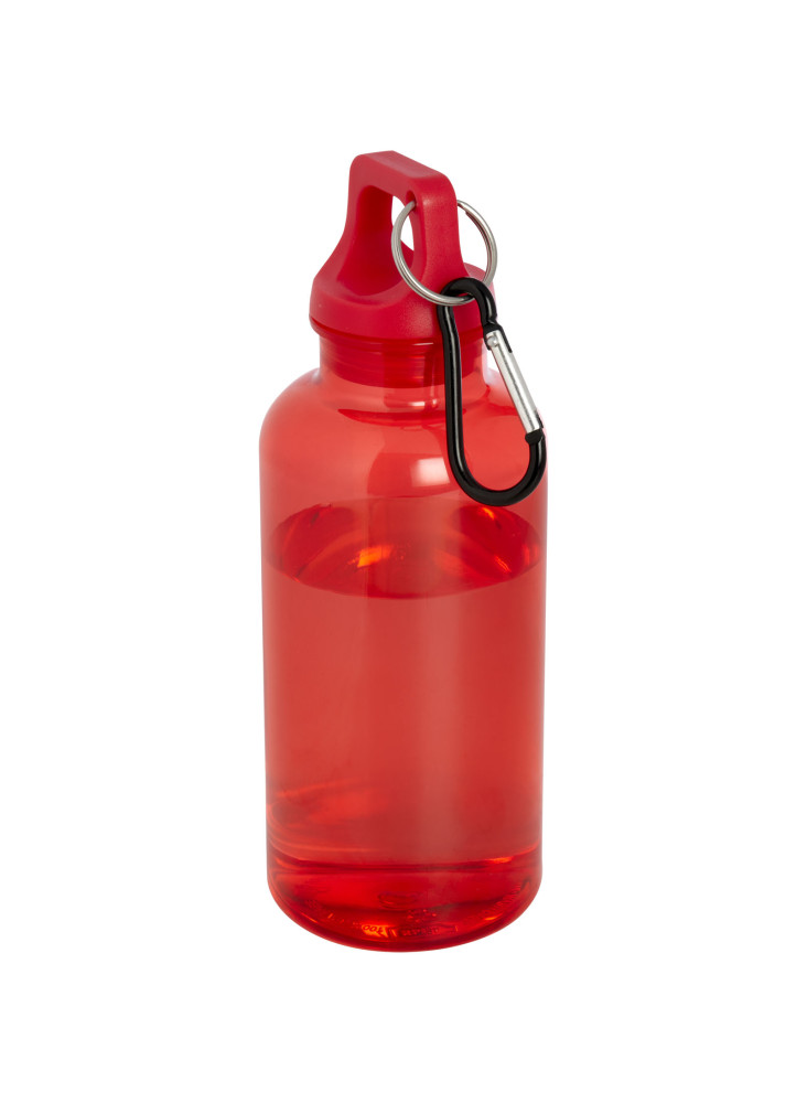 Bouteille d'eau publicitaire recyclée mousqueton Oregon 400ml