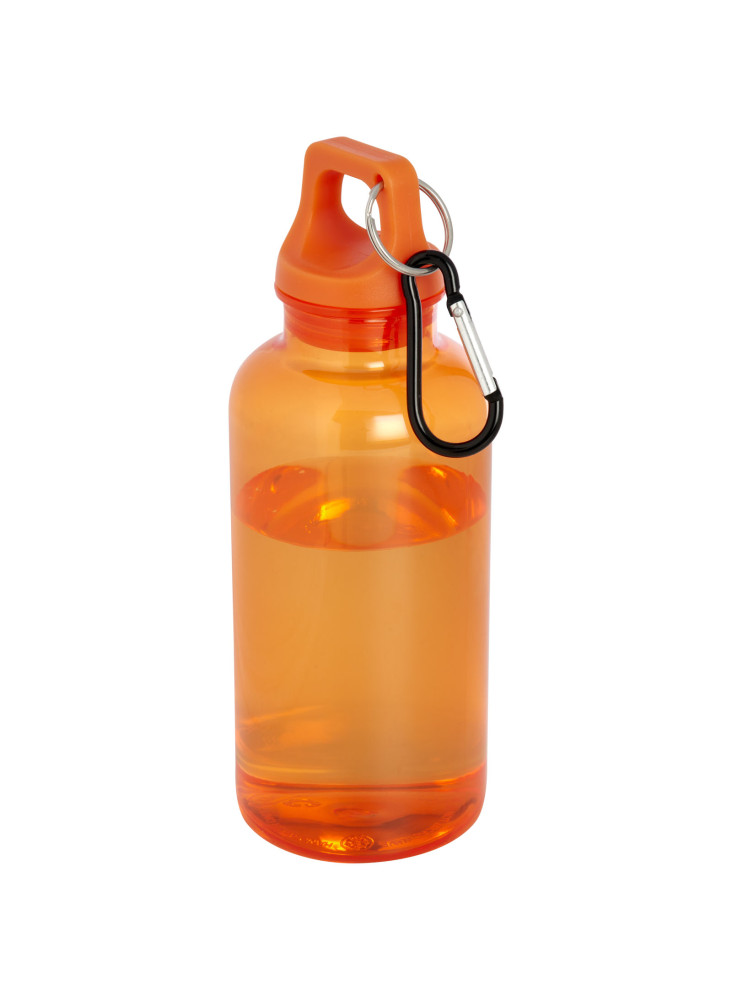 Bouteille d'eau publicitaire recyclée mousqueton Oregon 400ml