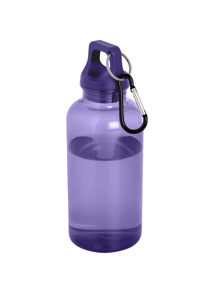 Bouteille d'eau publicitaire recyclée mousqueton Oregon 400ml