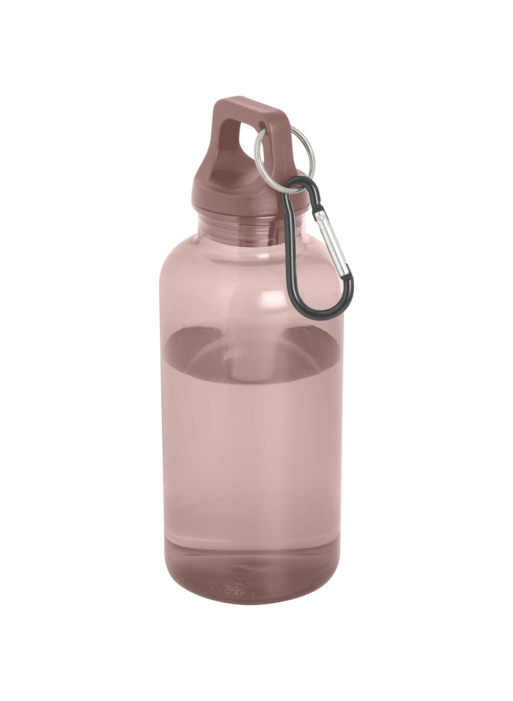 Bouteille d'eau publicitaire recyclée mousqueton Oregon 400ml