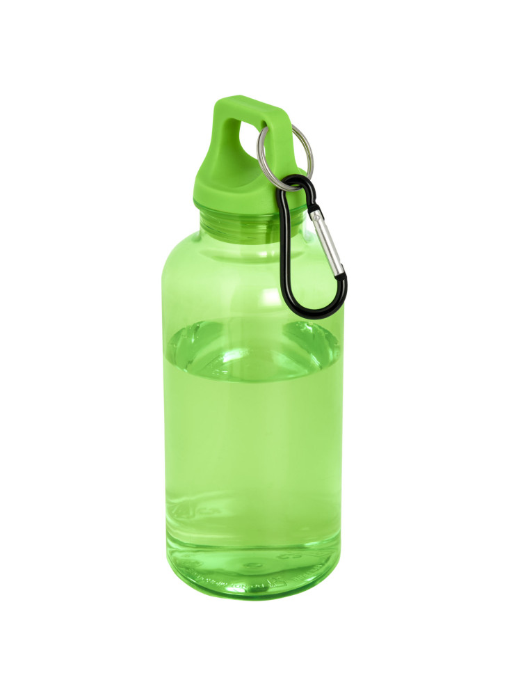 Bouteille d'eau publicitaire recyclée mousqueton Oregon 400ml