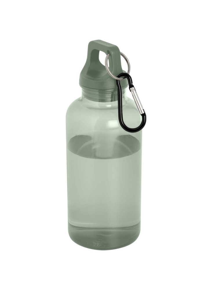 Bouteille d'eau publicitaire recyclée mousqueton Oregon 400ml