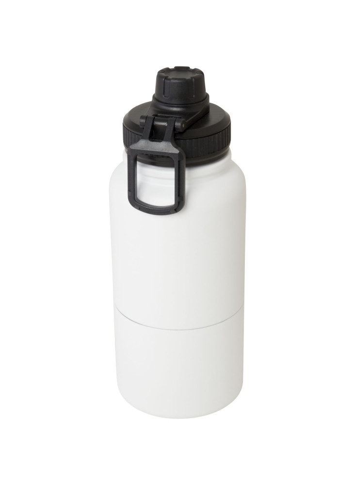 Bouteille de sport Dupeca de 840 ml avec isolation en acier inoxydable certifiée RCS
