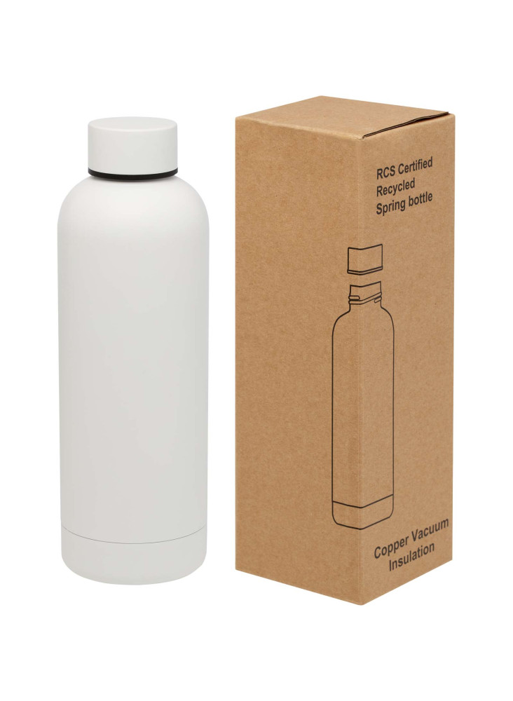Bouteille isotherme publicitaire recyclée cuivre design épuré Spring 500ml