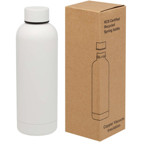 Bouteille isotherme publicitaire recyclée cuivre design épuré Spring 500ml