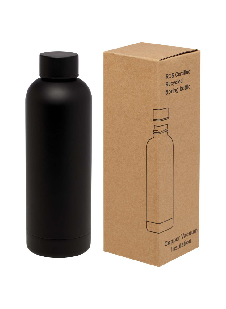 Bouteille isotherme publicitaire recyclée cuivre design épuré Spring 500ml