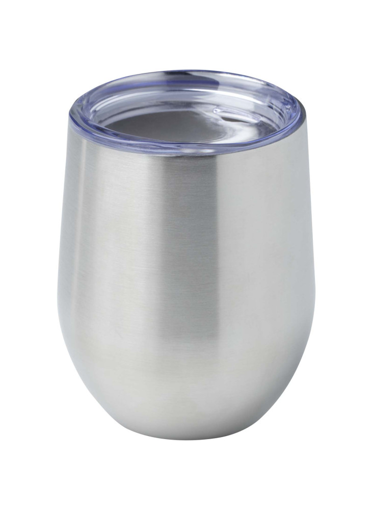 Gobelet publicitaire isotherme Corzo en inox recyclé 350 ml