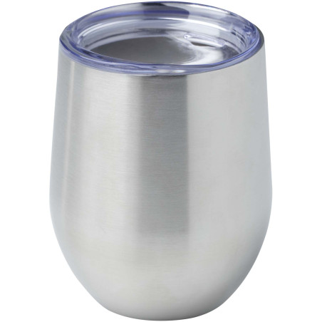 Gobelet publicitaire isotherme Corzo en inox recyclé 350 ml