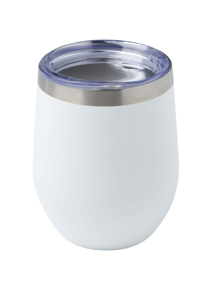 Gobelet publicitaire isotherme Corzo en inox recyclé 350 ml