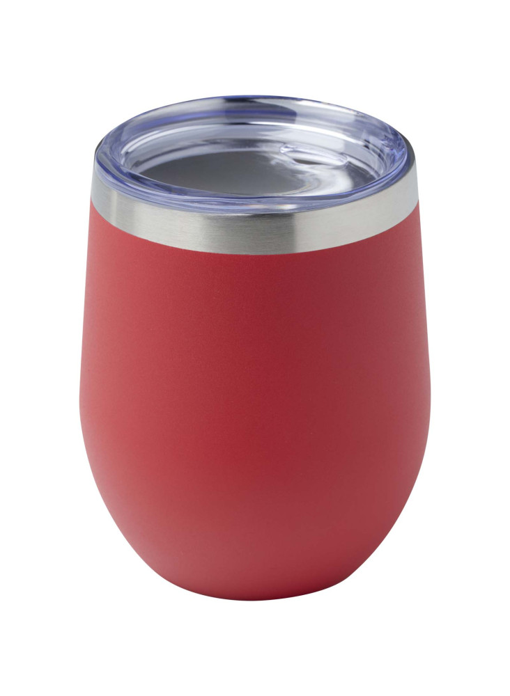 Gobelet publicitaire isotherme Corzo en inox recyclé 350 ml