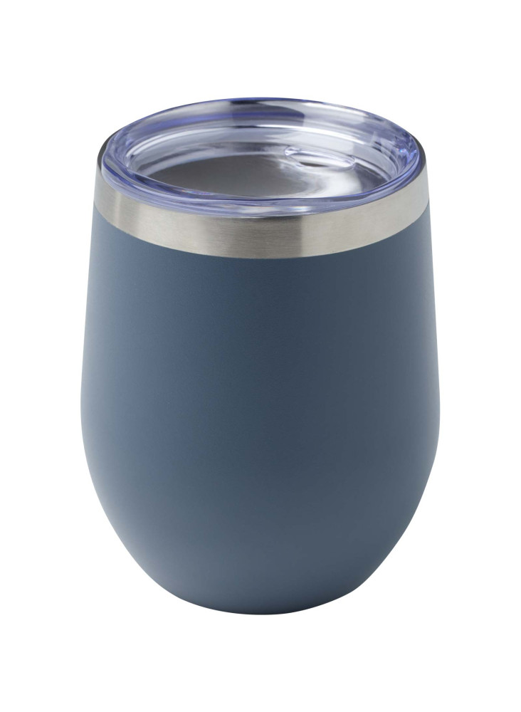 Gobelet publicitaire isotherme Corzo en inox recyclé 350 ml