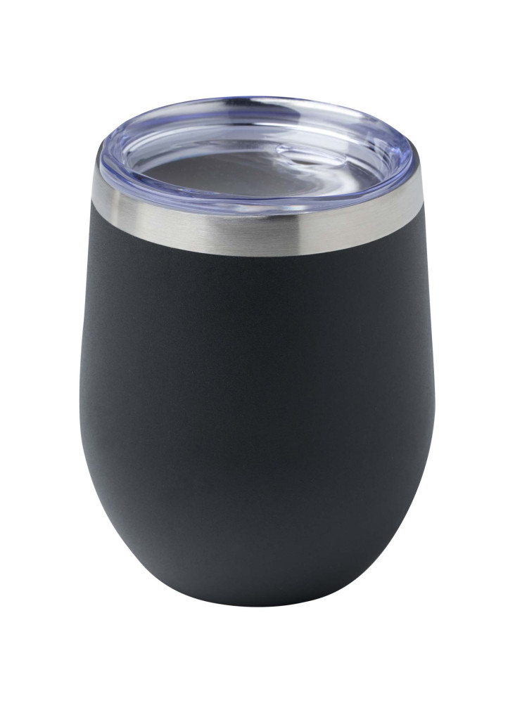 Gobelet publicitaire isotherme Corzo en inox recyclé 350 ml