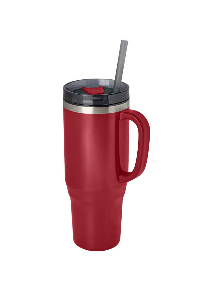 Mug isotherme publicitaire recyclé paille Melbourne 1,2L