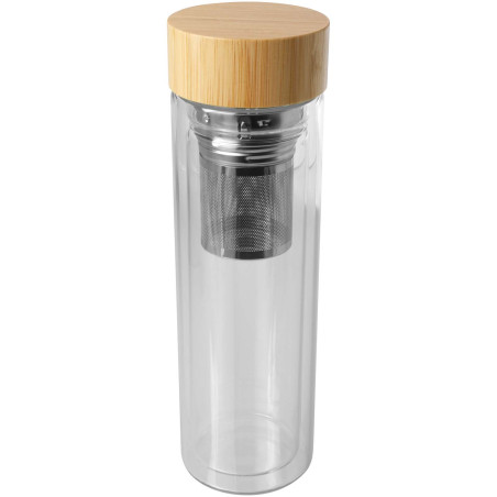 Bouteille infuseur publicitaire verre borosilicate Bailey 400ml