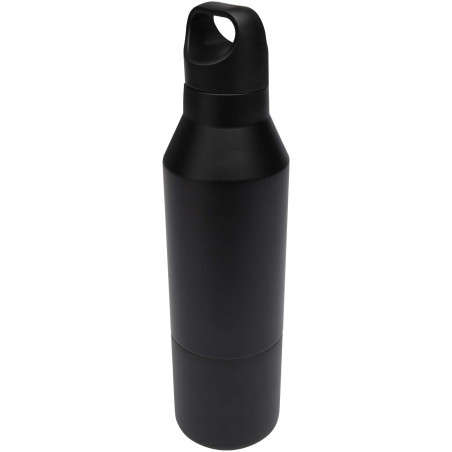 Bouteille isotherme Odessy de 600 ml en acier inoxydable recyclé RCS avec gobelet de 300 ml