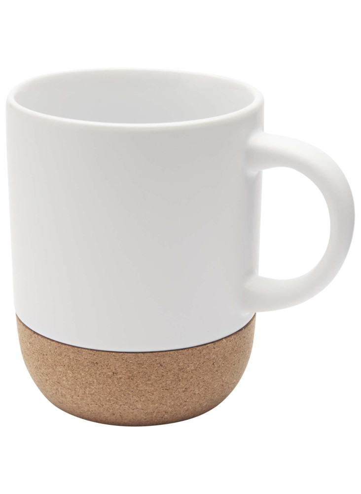 Mug Billie en céramique de 300 ml avec détails en liège et finition matte