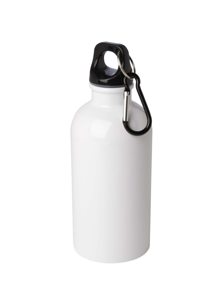 Bouteille d'eau publicitaire inox recyclée mousqueton Oregon 400ml