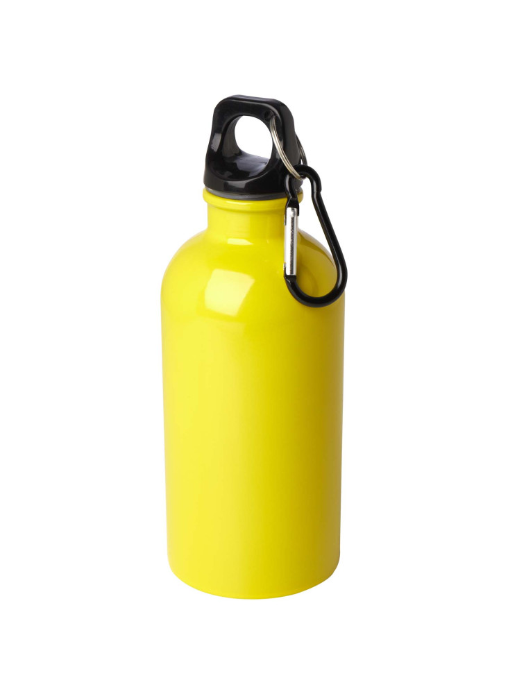 Bouteille d'eau publicitaire inox recyclée mousqueton Oregon 400ml
