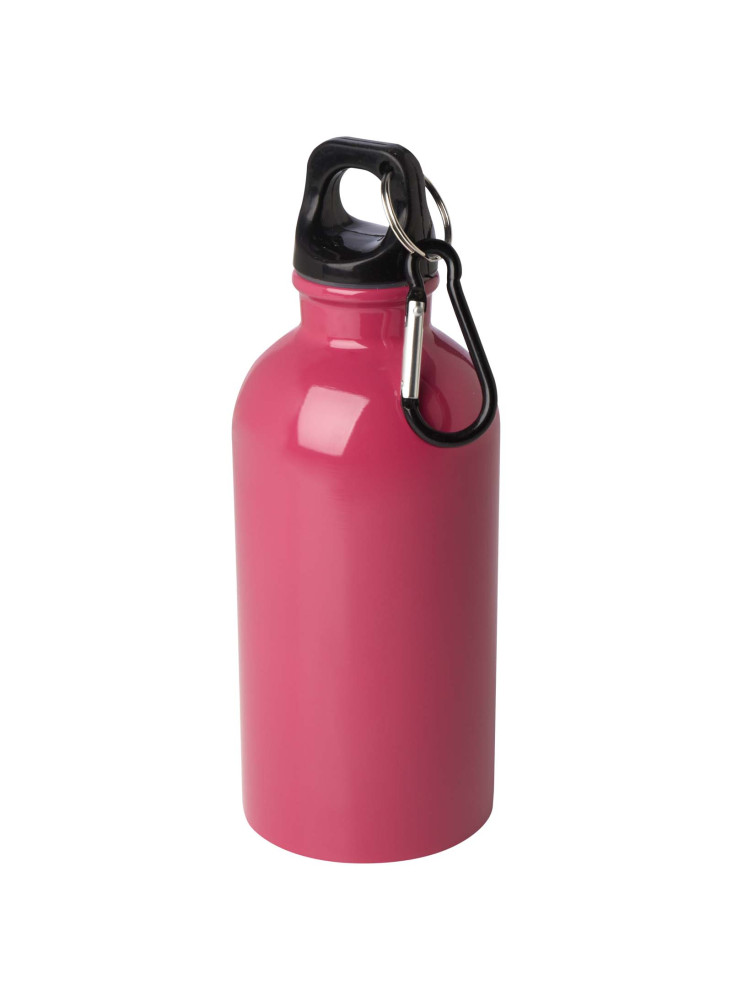 Bouteille d'eau publicitaire inox recyclée mousqueton Oregon 400ml