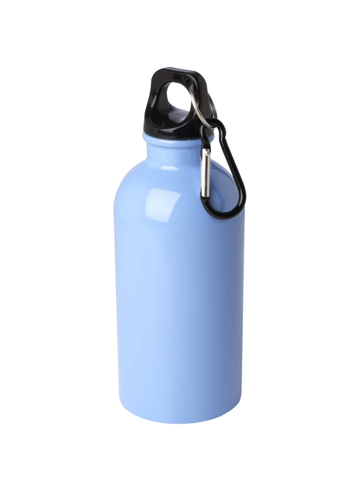 Bouteille d'eau publicitaire inox recyclée mousqueton Oregon 400ml