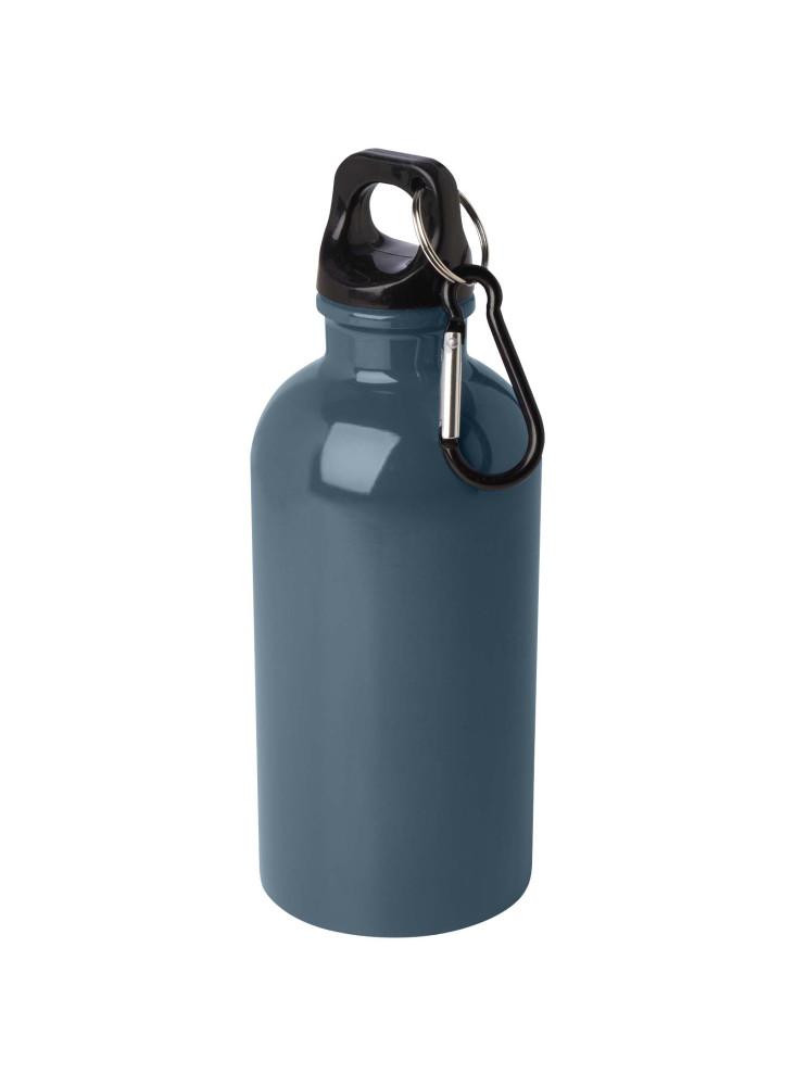 Bouteille d'eau publicitaire inox recyclée mousqueton Oregon 400ml