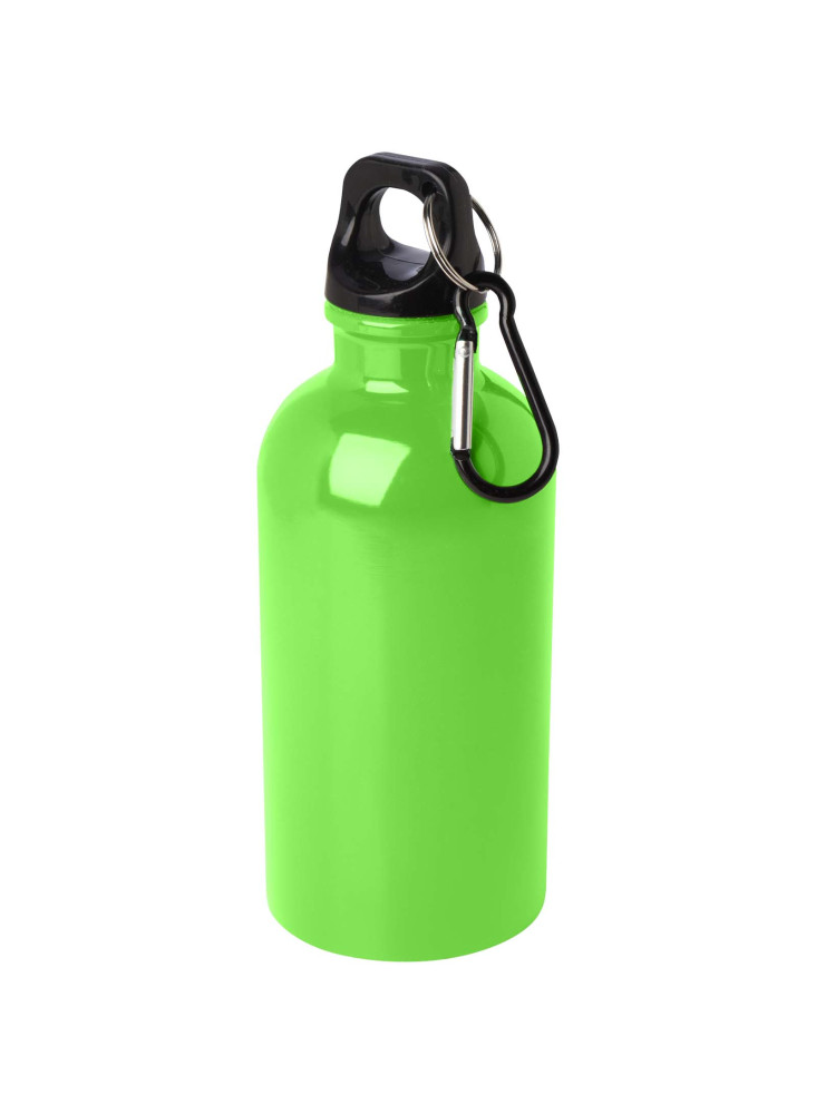 Bouteille d'eau publicitaire inox recyclée mousqueton Oregon 400ml