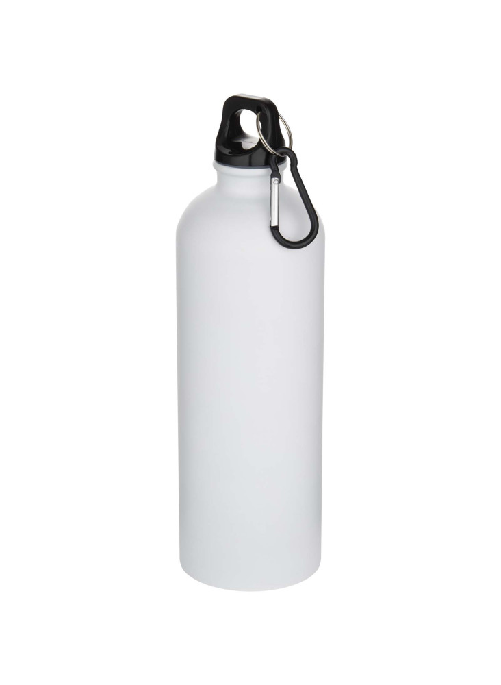 Bouteille d'eau publicitaire inox mate recyclée mousqueton Oregon 750ml
