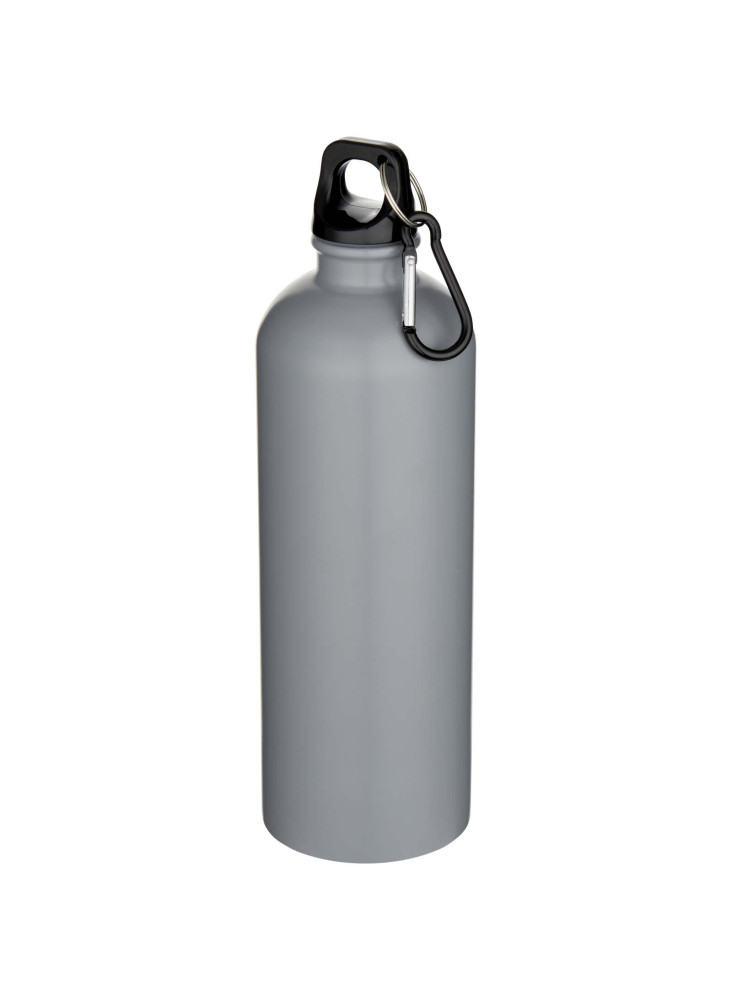 Bouteille d'eau publicitaire inox mate recyclée mousqueton Oregon 750ml