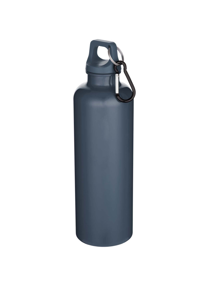Bouteille d'eau publicitaire recyclée unie mousqueton Oregon 750ml
