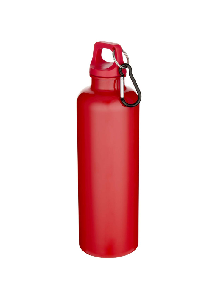 Bouteille d'eau publicitaire recyclée unie mousqueton Oregon 750ml