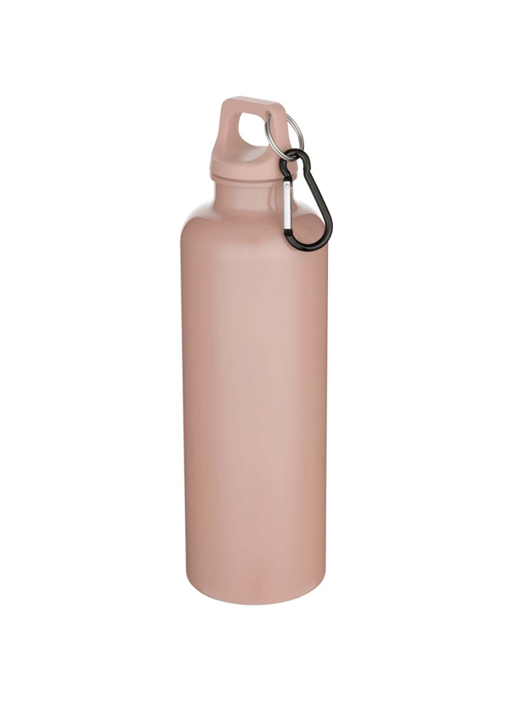 Bouteille d'eau publicitaire recyclée unie mousqueton Oregon 750ml