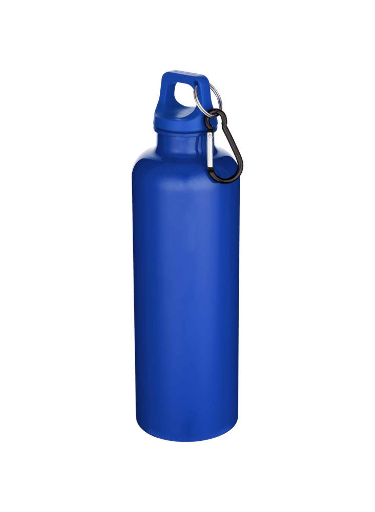 Bouteille d'eau publicitaire recyclée unie mousqueton Oregon 750ml