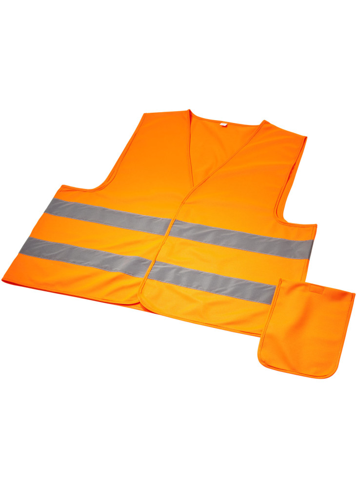 Gilet publicitaire dans une pochette pour usage professionnel Watch-out RFX