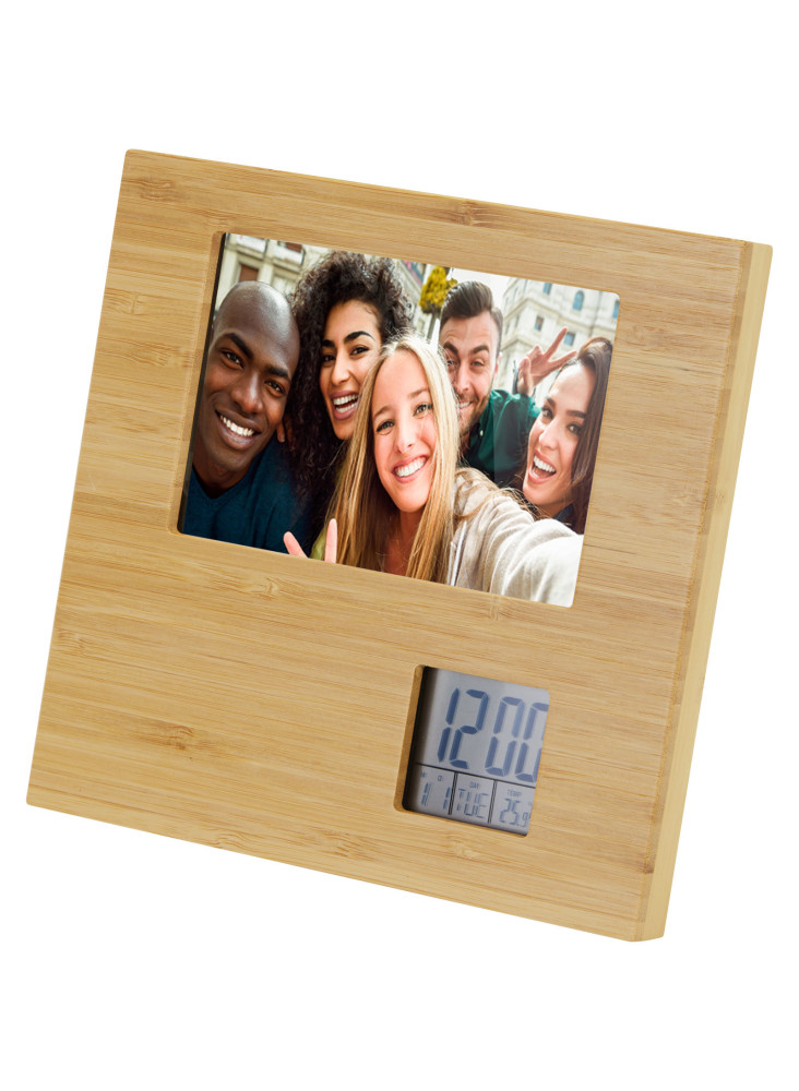 Cadre photo publicitaire bambou thermomètre Sasa