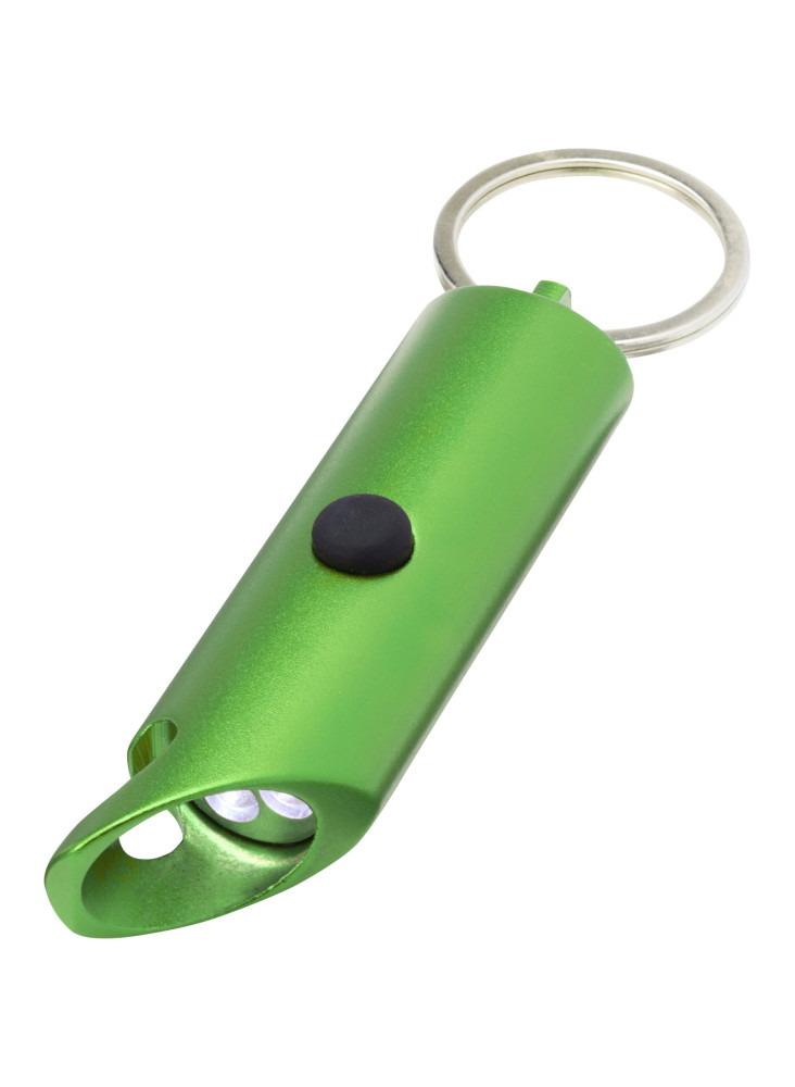 Lampe LED publicitaire aluminium recyclé ouvre-bouteille Flare